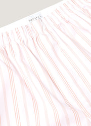 Men's Classic Boxer Shorts in Pale Pink Stripe
