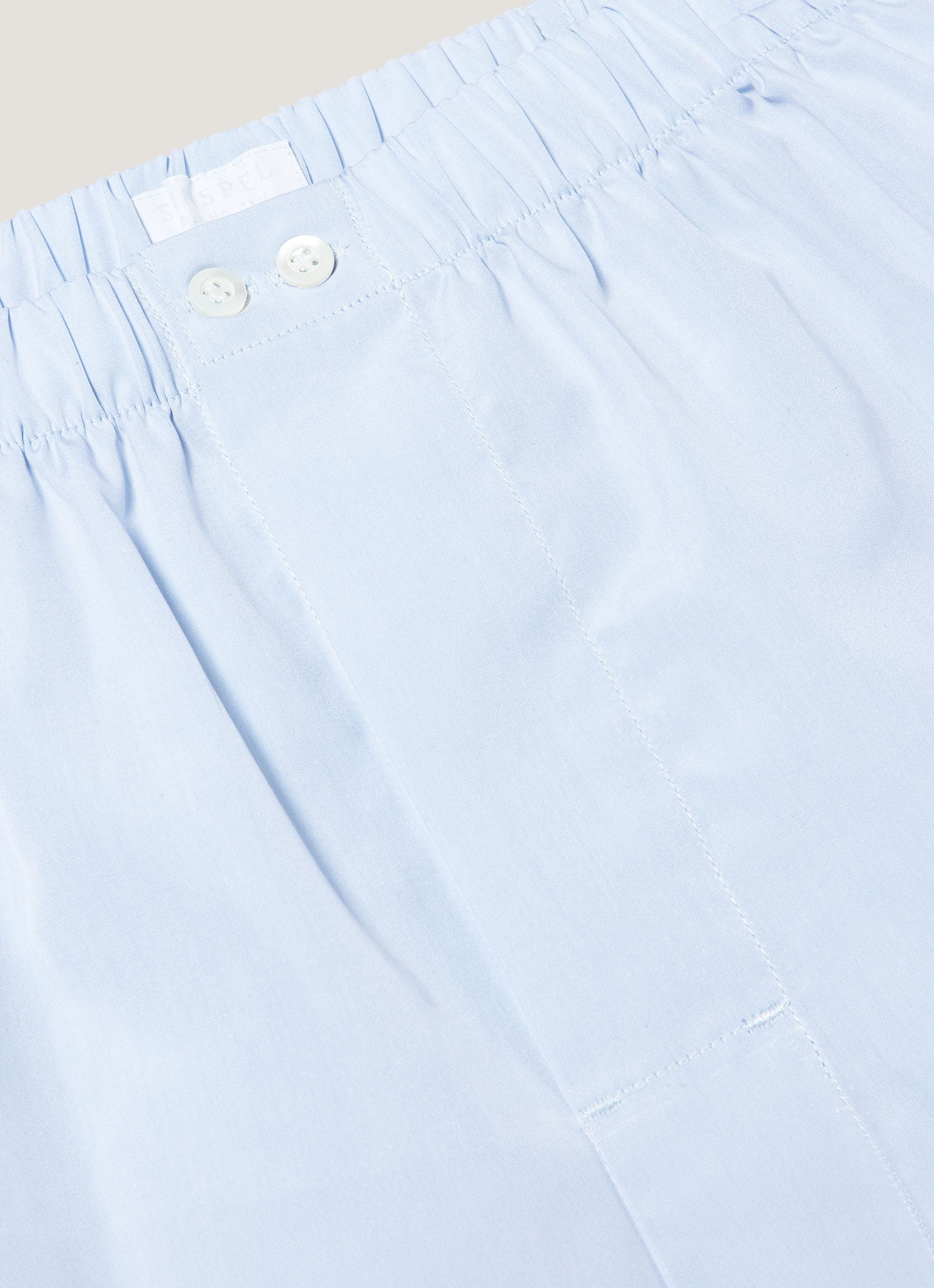 Men's Sea Island Cotton Boxer Short in Light Blue