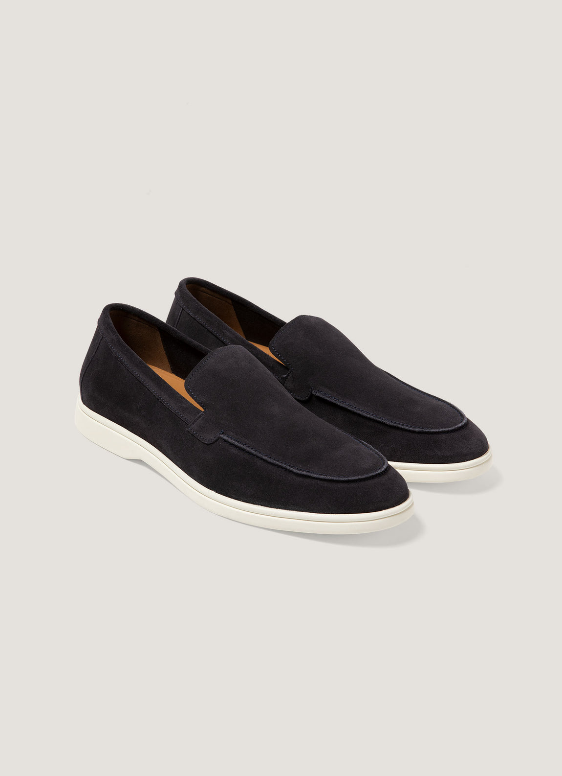 Men's Suede Loafer in Navy