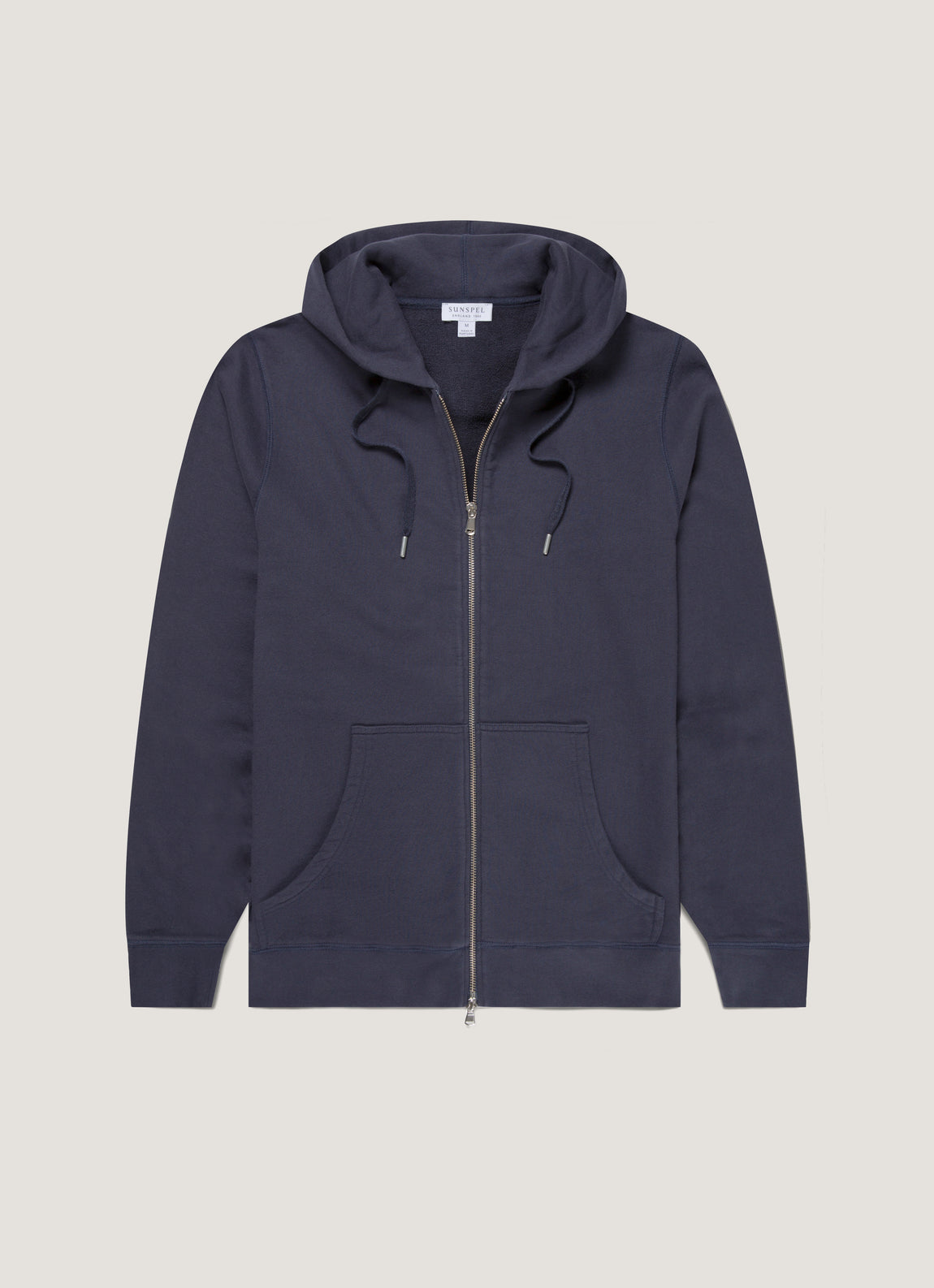 Men's Loopback Zip Hoodie in Navy