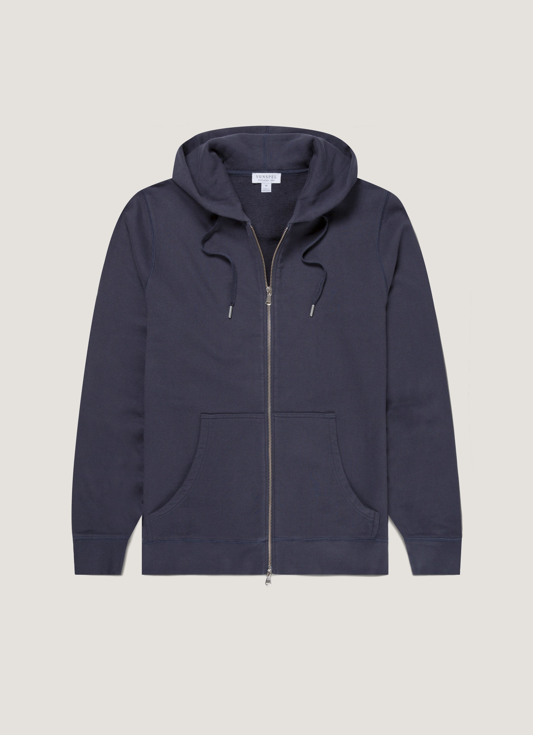 Men's Loopback Zip Hoodie in Navy