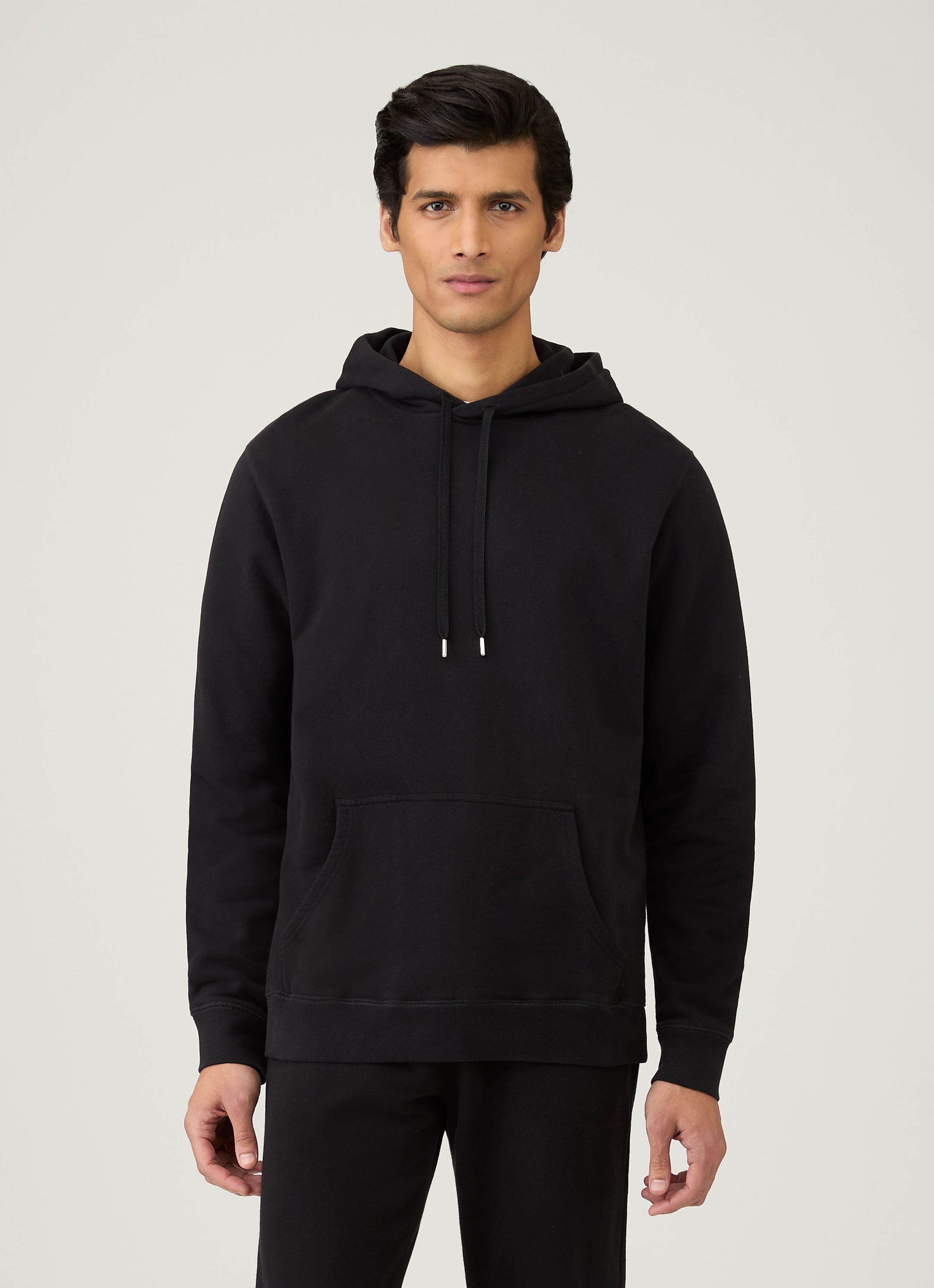 Men's Loopback Hoodie in Black