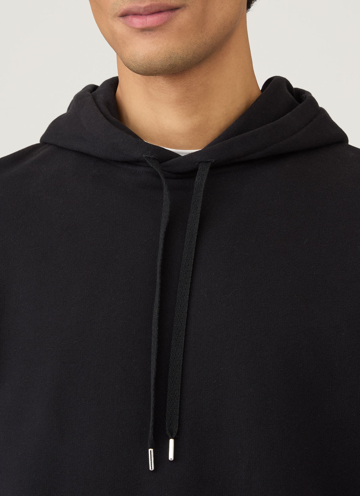 Men's Loopback Hoodie in Black