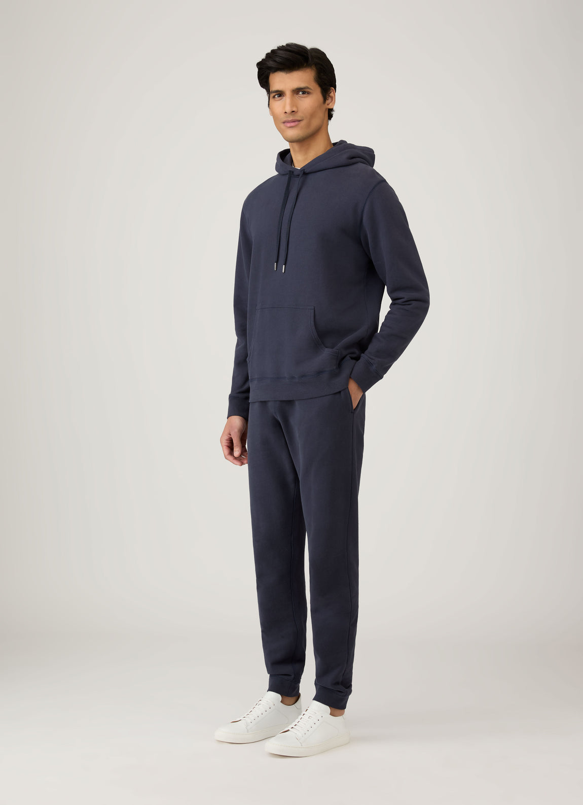 Men's Loopback Hoodie in Navy