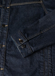 Men's 13oz Japanese Denim Jacket in Rinse Wash Denim
