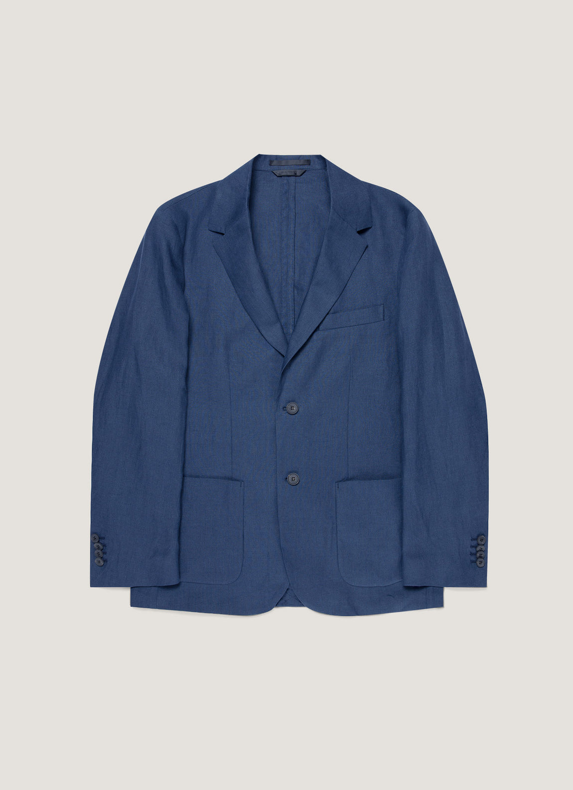 Men's Linen Blazer in Light Navy