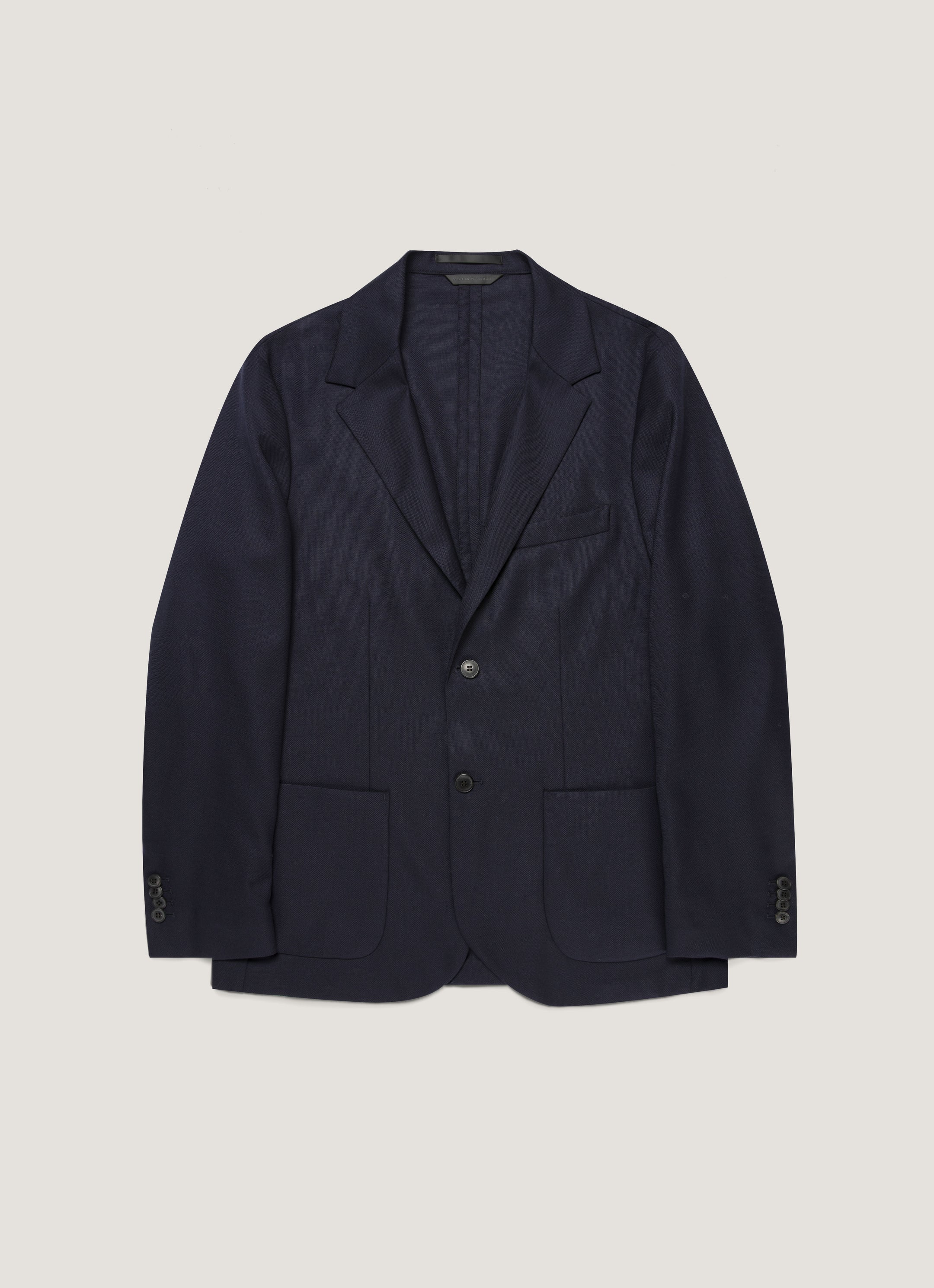 Men's Lightweight Travel Wool Blazer in Navy