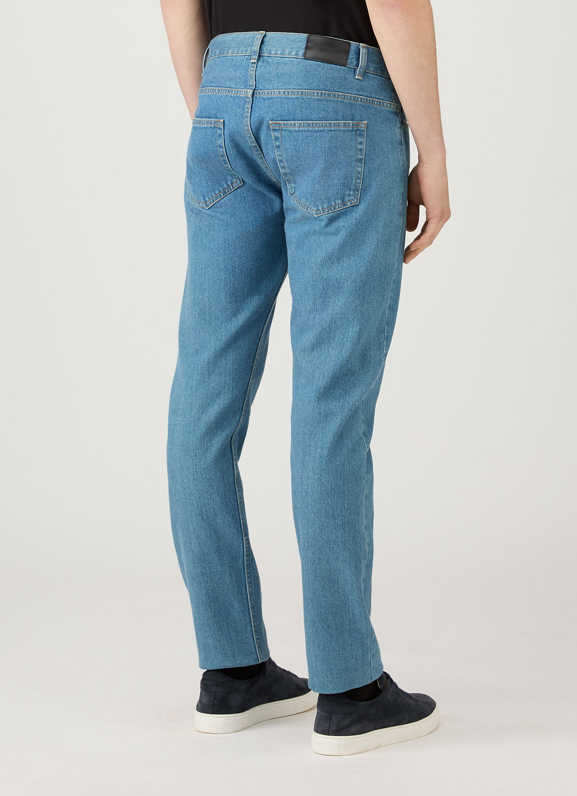 Men's Slim Fit Jeans in Mid Wash Denim