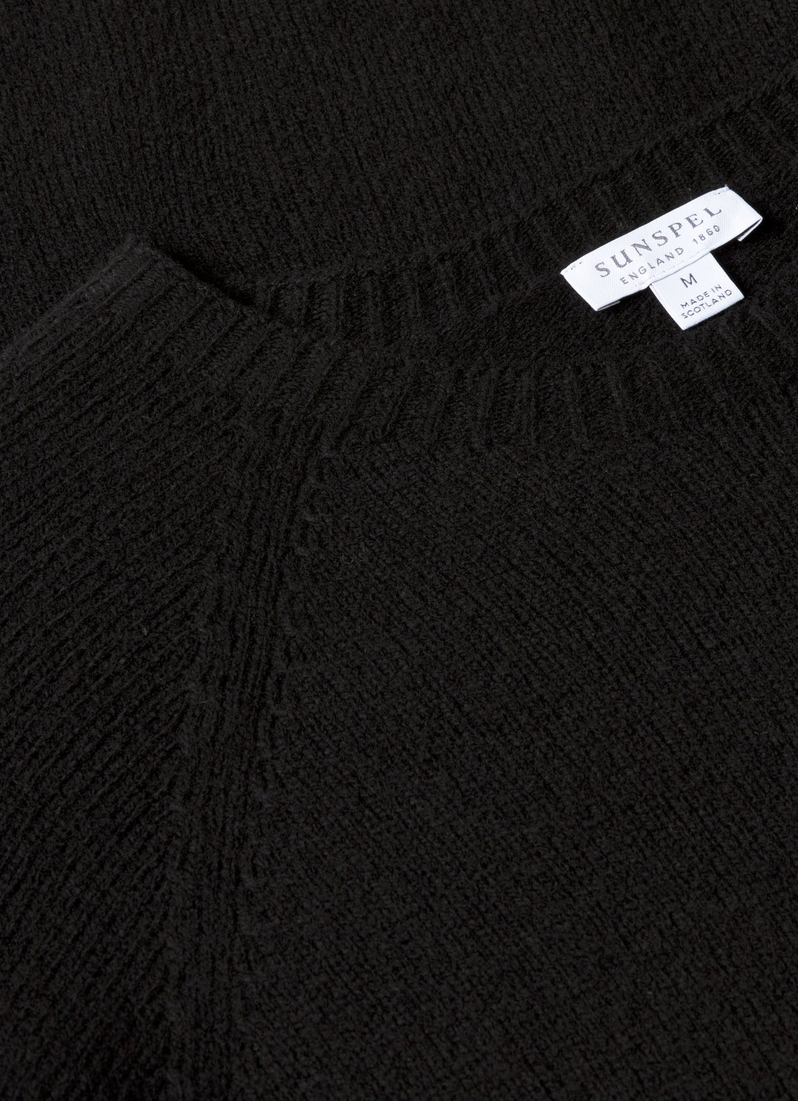 Men's Lambswool Crew Neck Jumper in Black