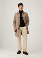 Men's Lambswool Roll Neck in Black