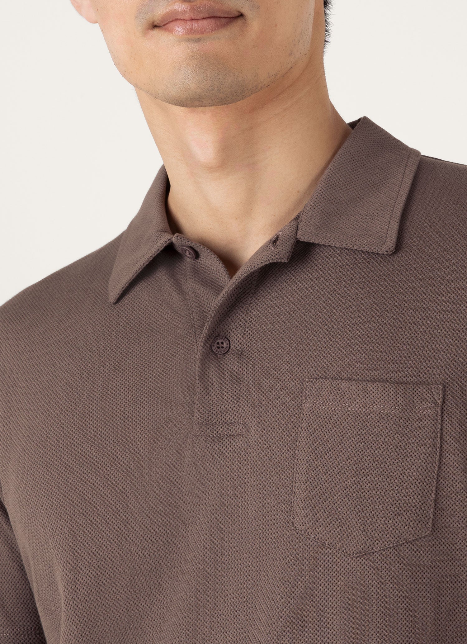 Men's Riviera Polo Shirt in Walnut