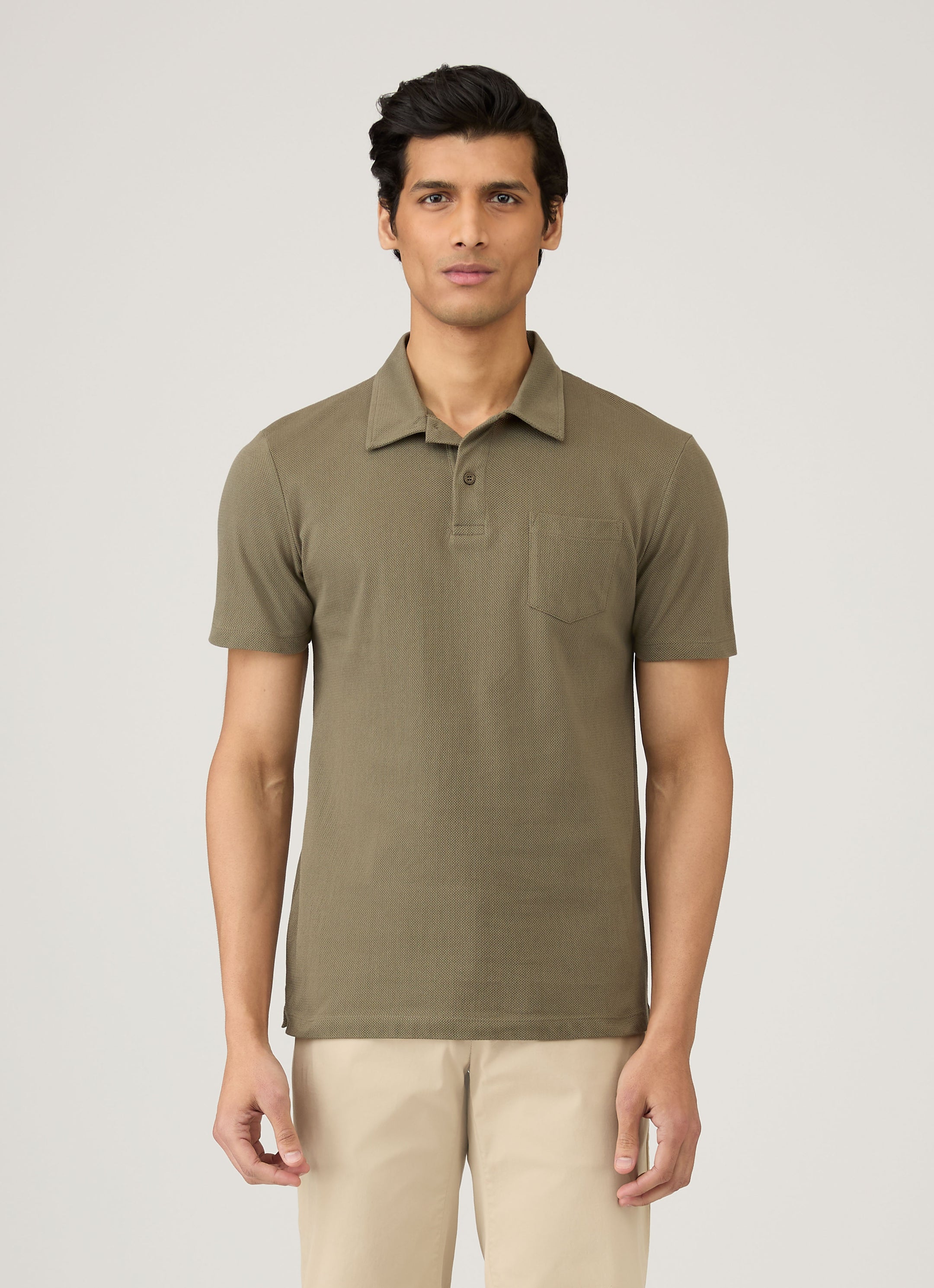 Men's Riviera Polo Shirt in Khaki
