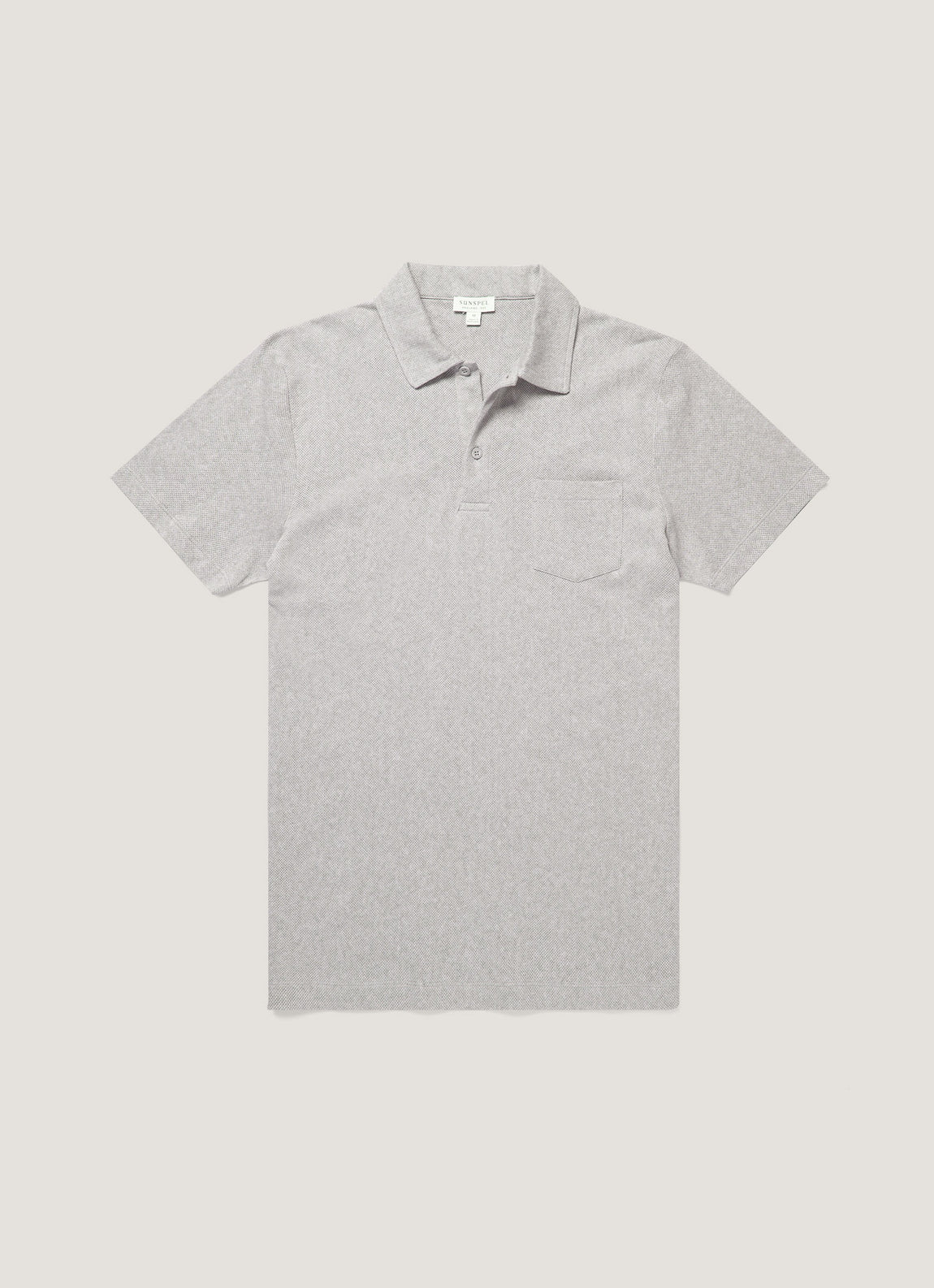 Men's Riviera Polo Shirt in Grey Melange