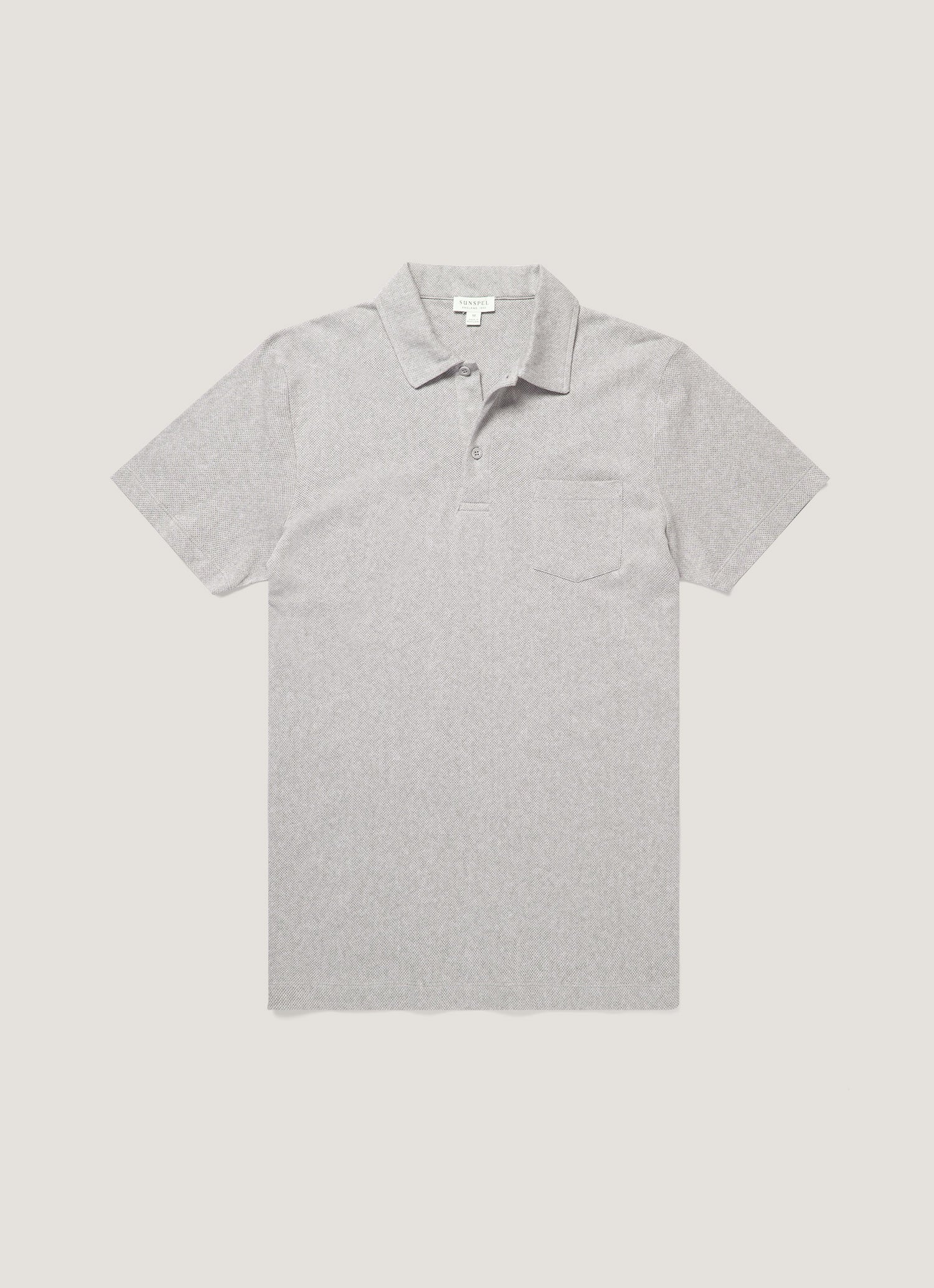 Men's Riviera Polo Shirt in Grey Melange