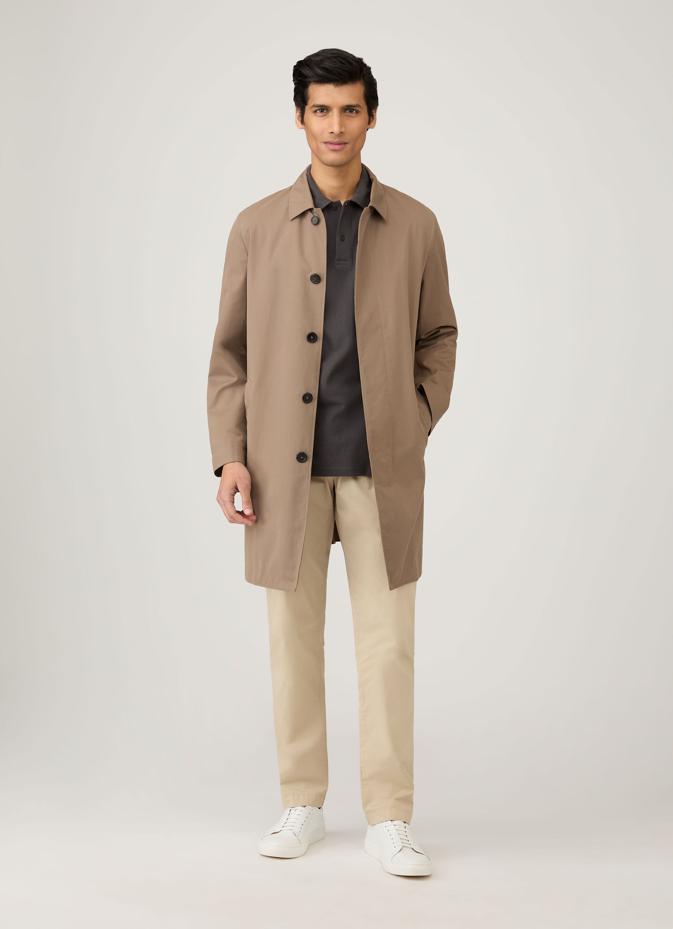 Men's Riviera Polo Shirt in Charcoal