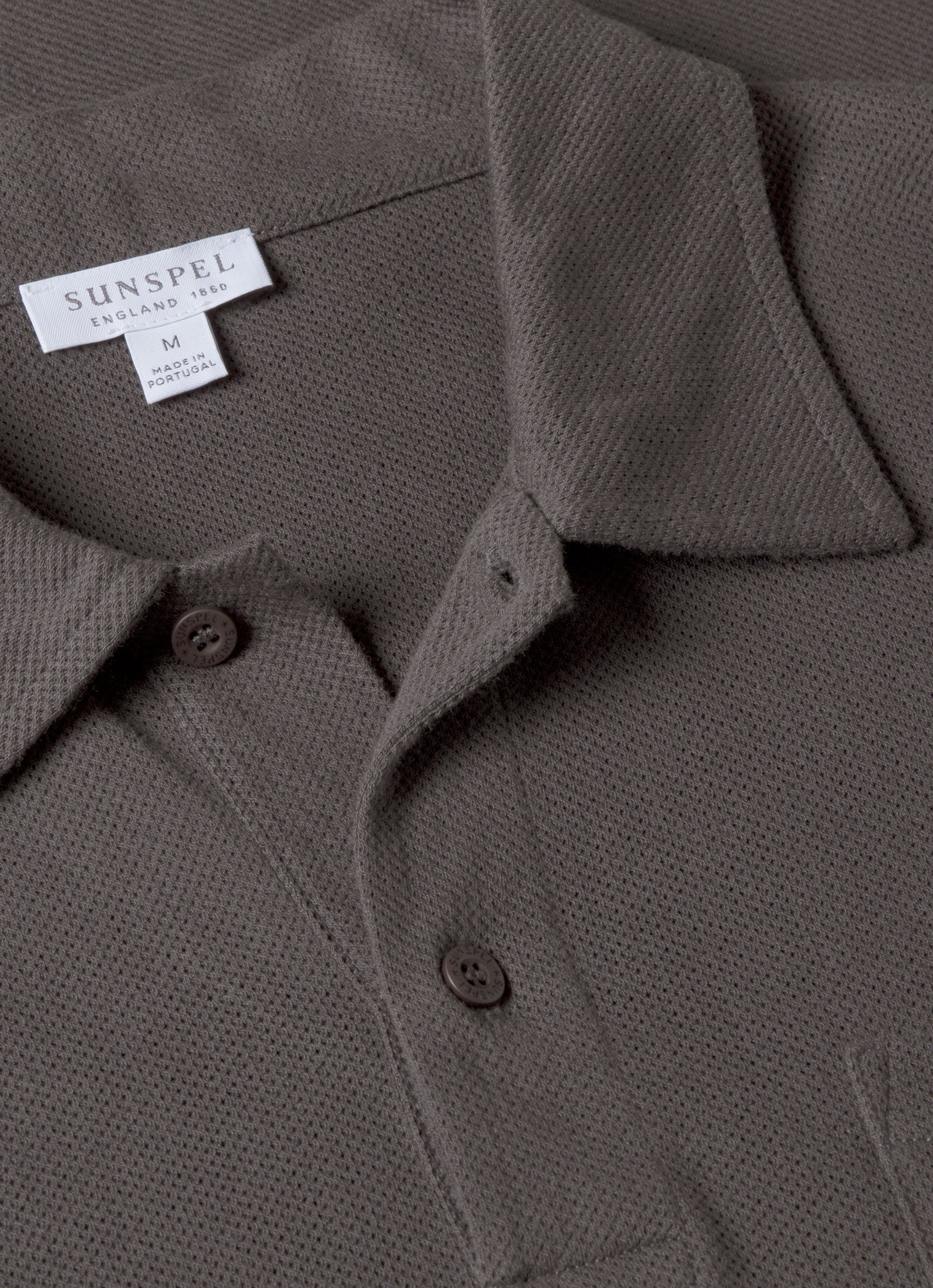 Men's Riviera Polo Shirt in Charcoal
