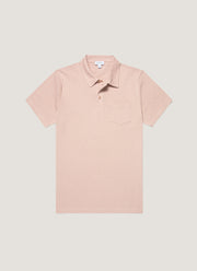 Men's Riviera Polo Shirt in Pale Pink