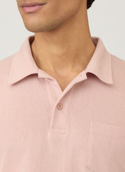Men's Riviera Polo Shirt in Pale Pink