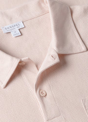 Men's Riviera Polo Shirt in Pastel Pink