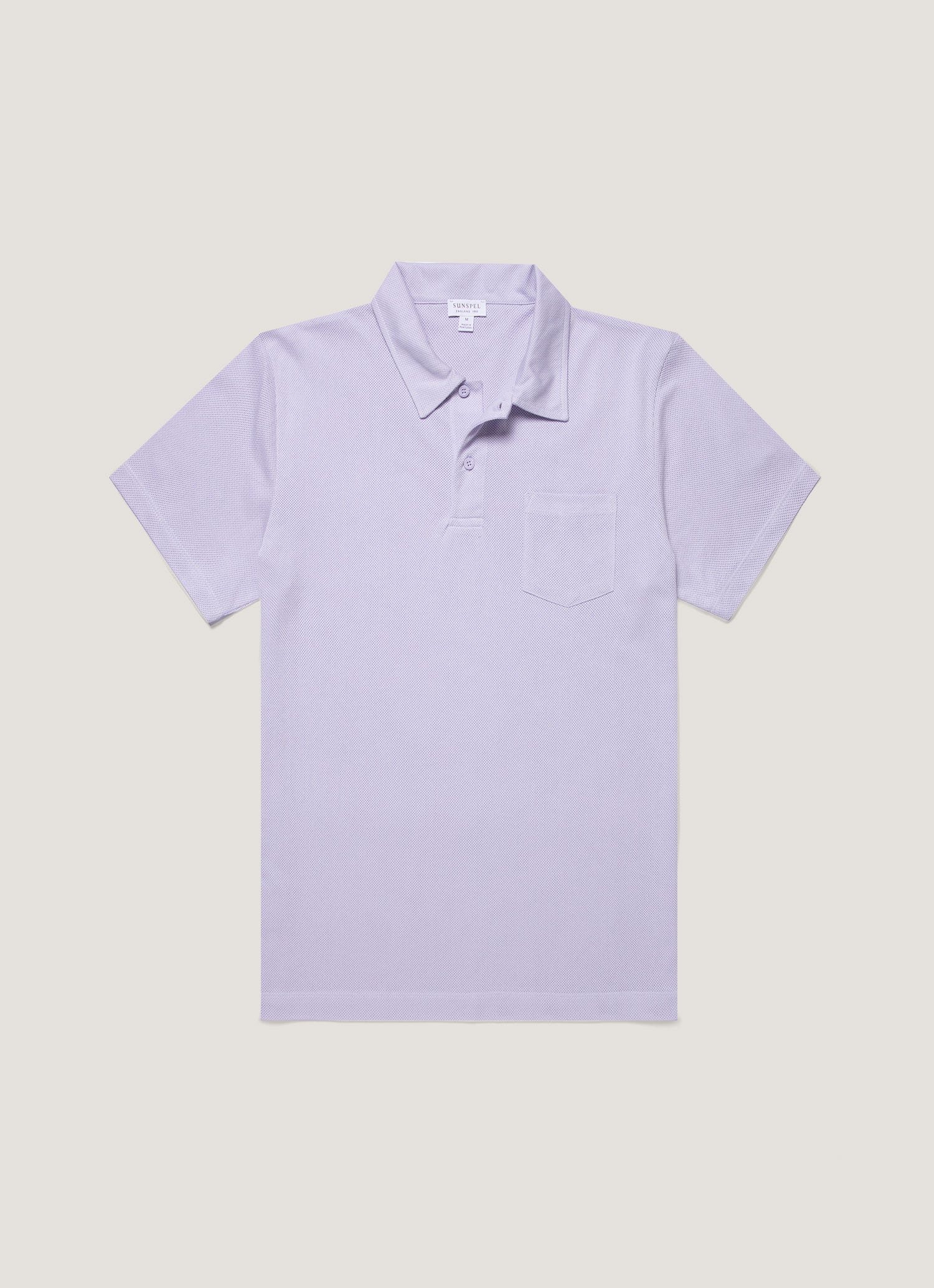 Men's Riviera Polo Shirt in Pale Lilac