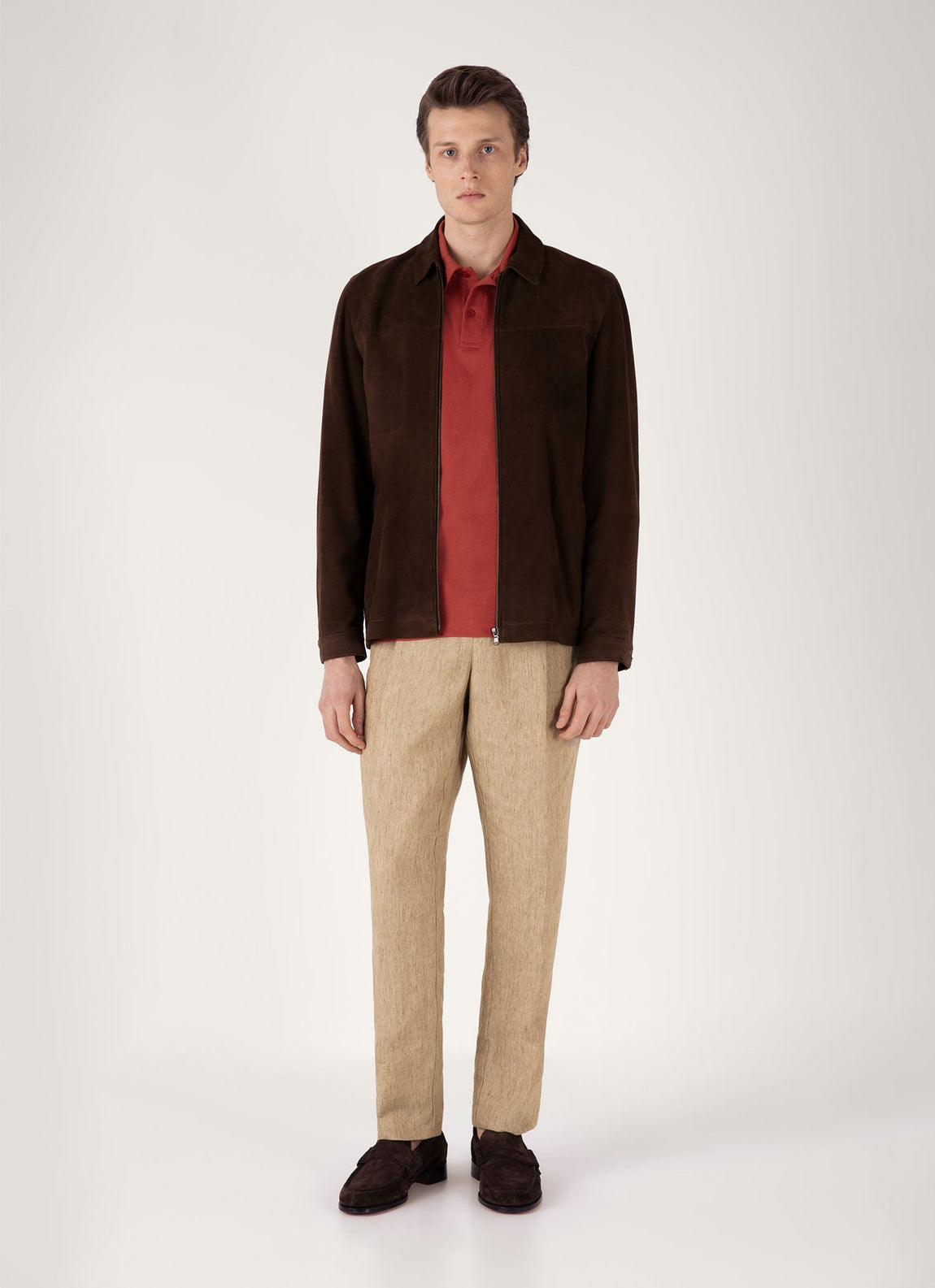 Men's Riviera Polo Shirt in Garnet Red