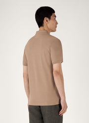 Men's Piqué Polo Shirt in Dune