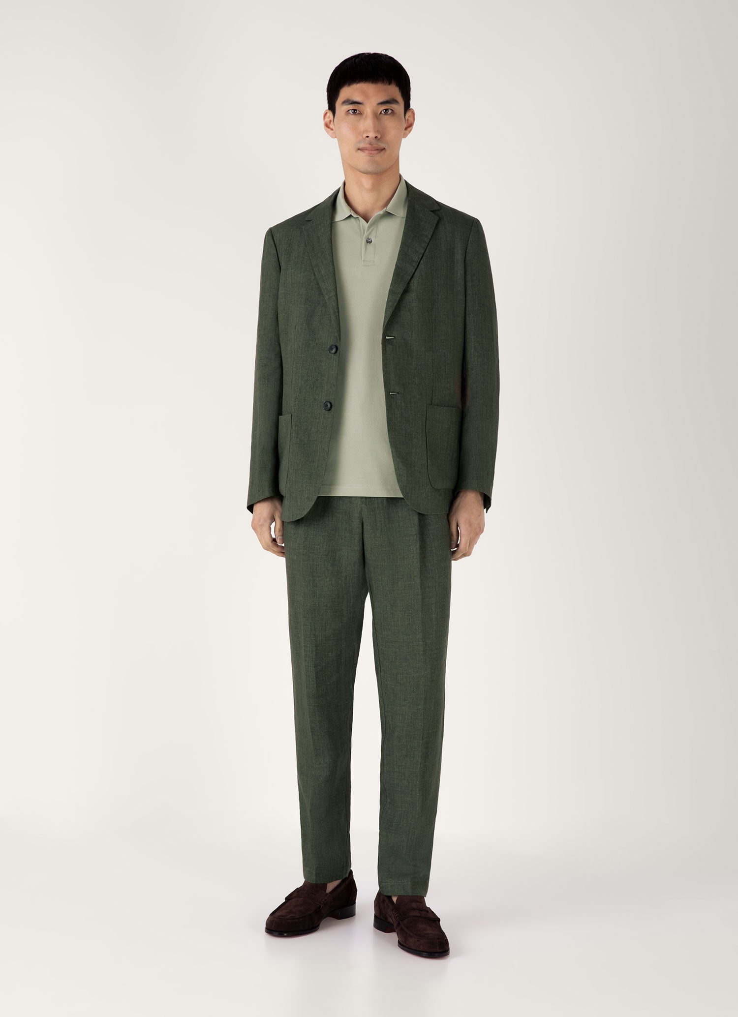 Men's Piqué Polo Shirt in Pastel Green