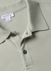 Men's Piqué Polo Shirt in Pastel Green