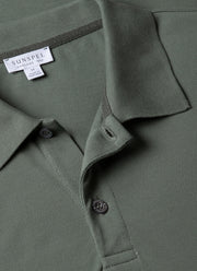 Men's Piqué Polo Shirt in Dusk Green