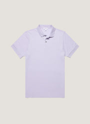 Men's Piqué Polo Shirt in Pale Lilac