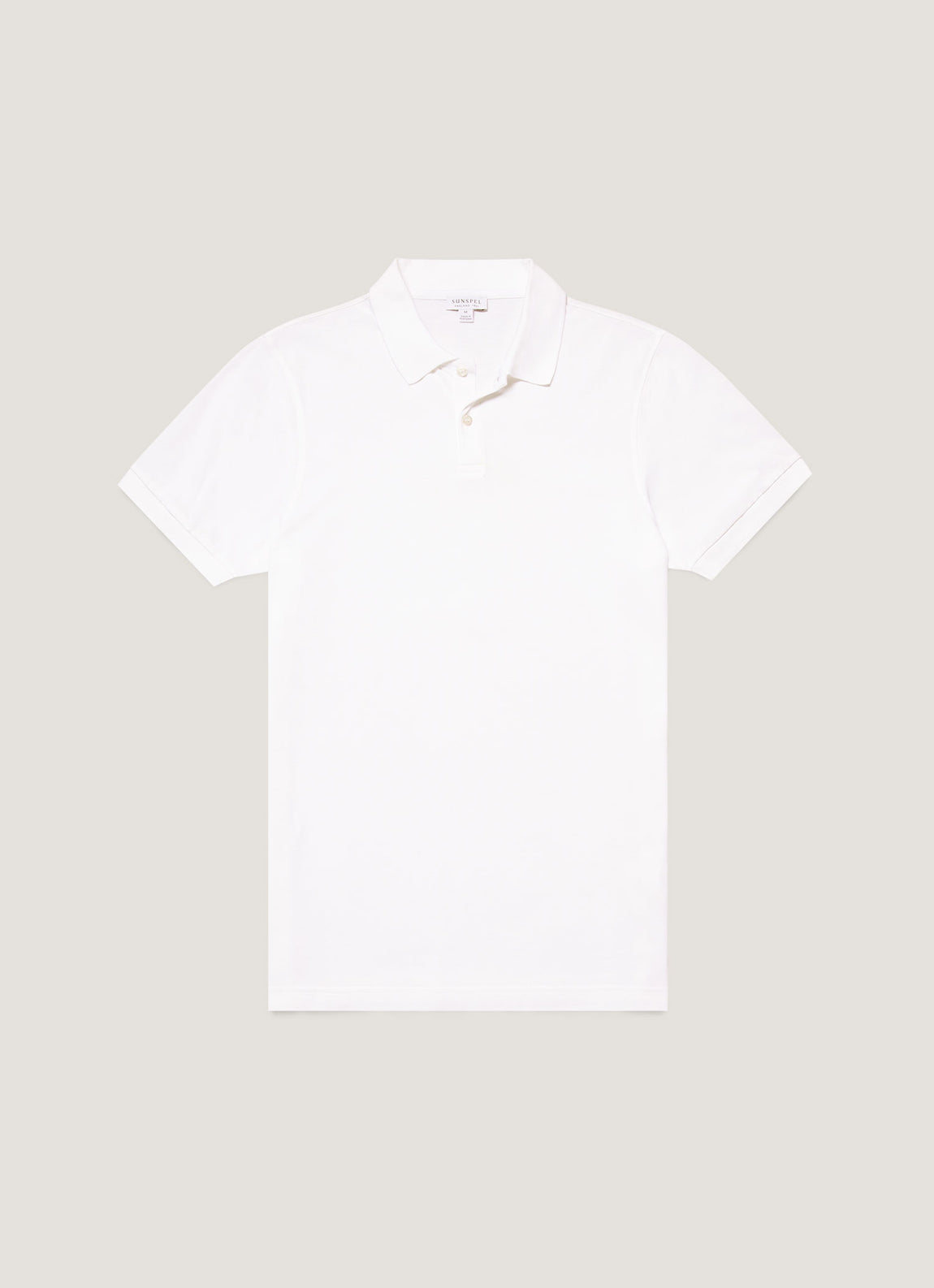 Men's Piqué Polo Shirt in White