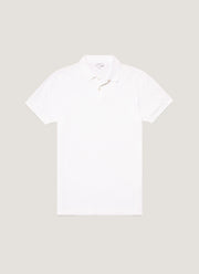 Men's Piqué Polo Shirt in White