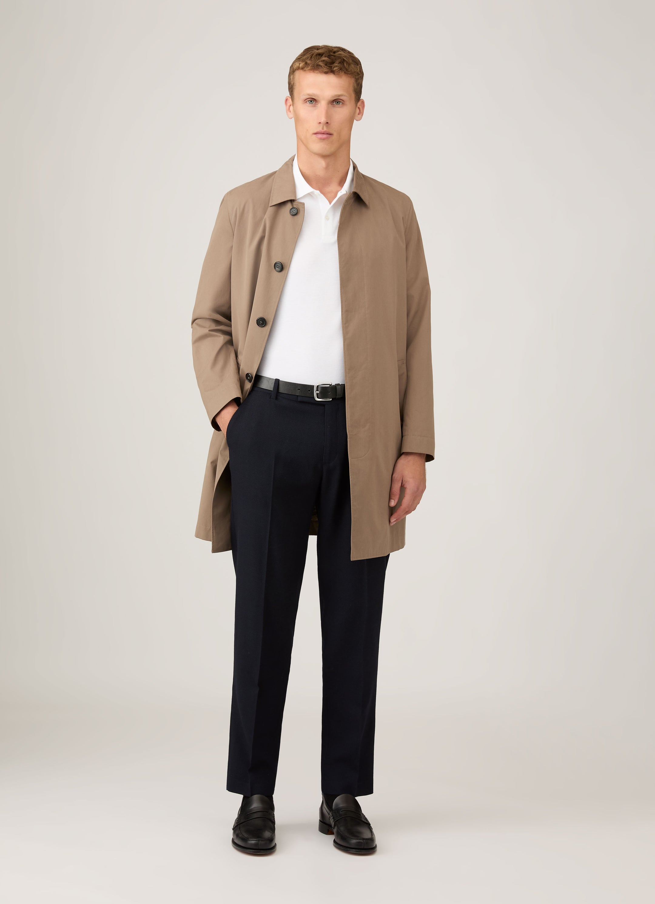 Men's Piqué Polo Shirt in White