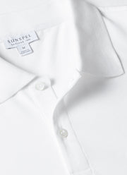 Men's Piqué Polo Shirt in White