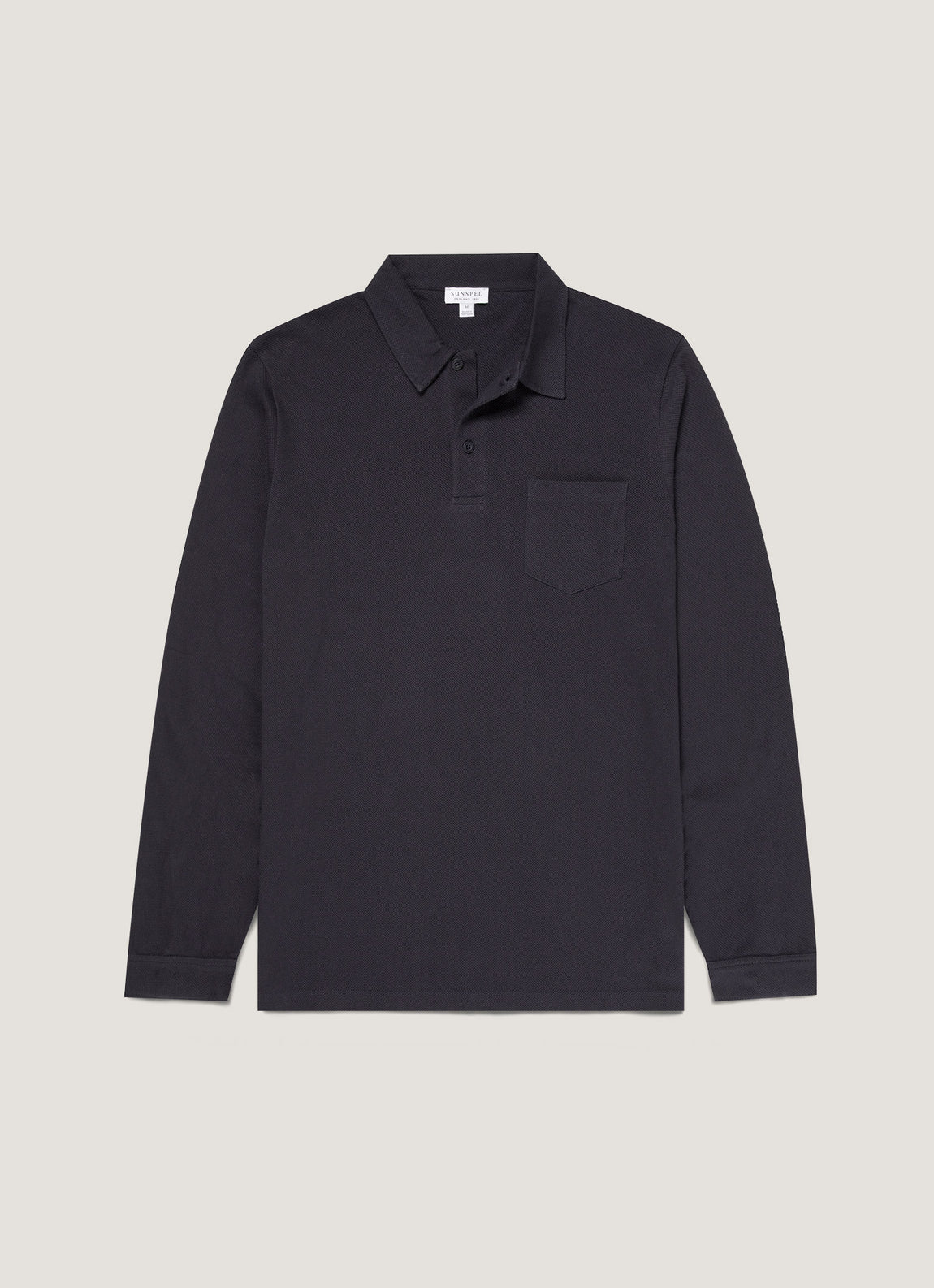 Men's Riviera Long Sleeve Polo Shirt in Navy