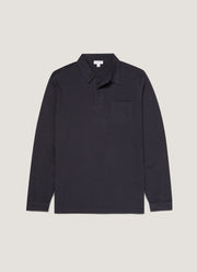 Men's Riviera Long Sleeve Polo Shirt in Navy