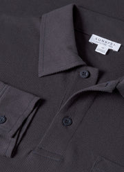 Men's Riviera Long Sleeve Polo Shirt in Navy