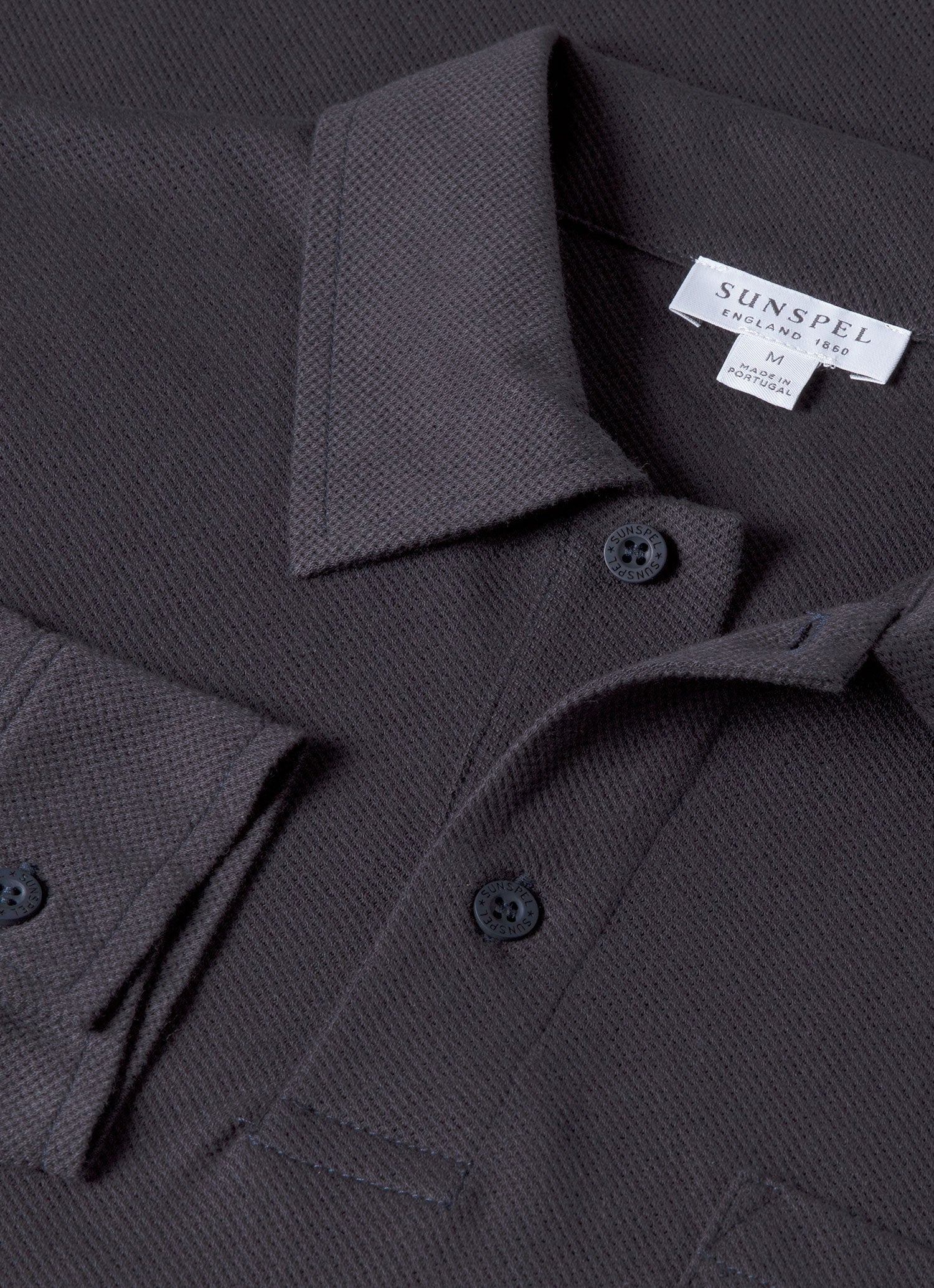 Men's Riviera Long Sleeve Polo Shirt in Navy