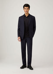 Men's Sea Island Cotton Riviera Polo Shirt in Black