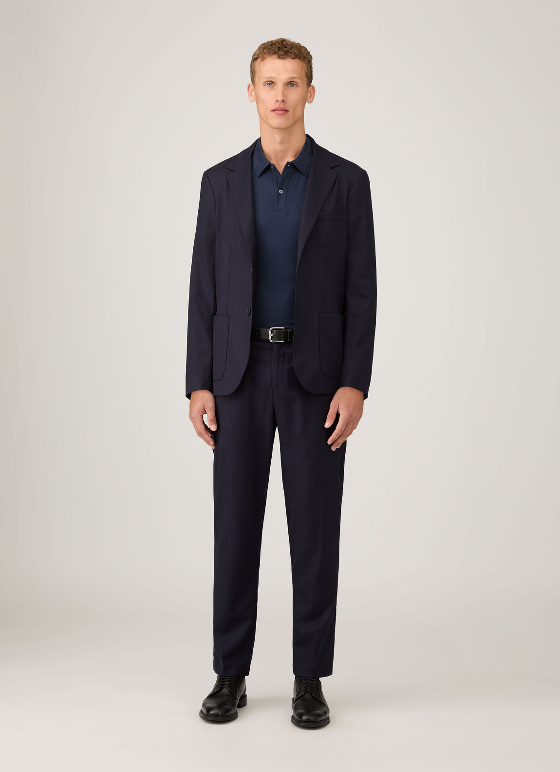 Men's Sea Island Cotton Riviera Polo Shirt in Navy