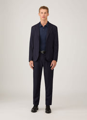 Men's Sea Island Cotton Riviera Polo Shirt in Navy