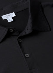 Men's Jersey Classic Polo Shirt in Black