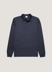 Men's Heavyweight Rugby Polo Shirt in Navy