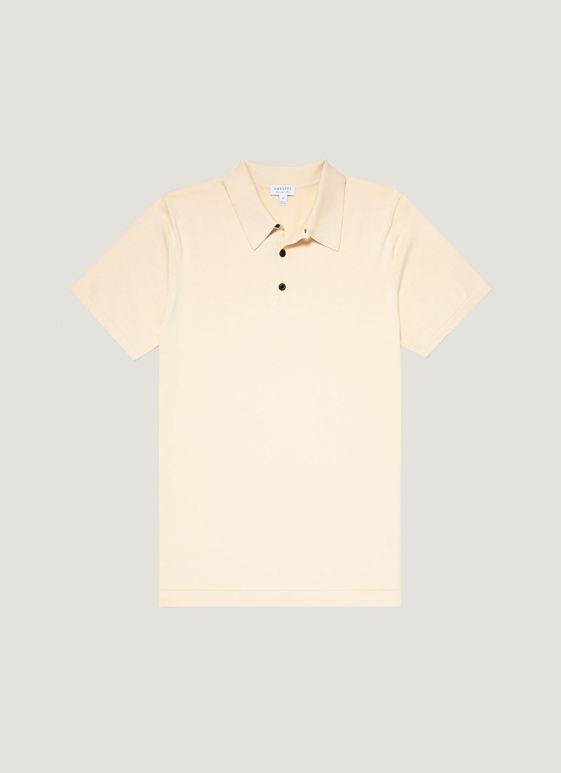 Men's Sea Island Cotton Polo Shirt in Undyed