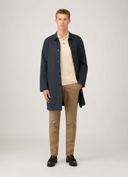 Men's Sea Island Cotton Polo Shirt in Undyed