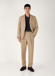 Men's Compact Mesh Knit Polo Shirt in Navy