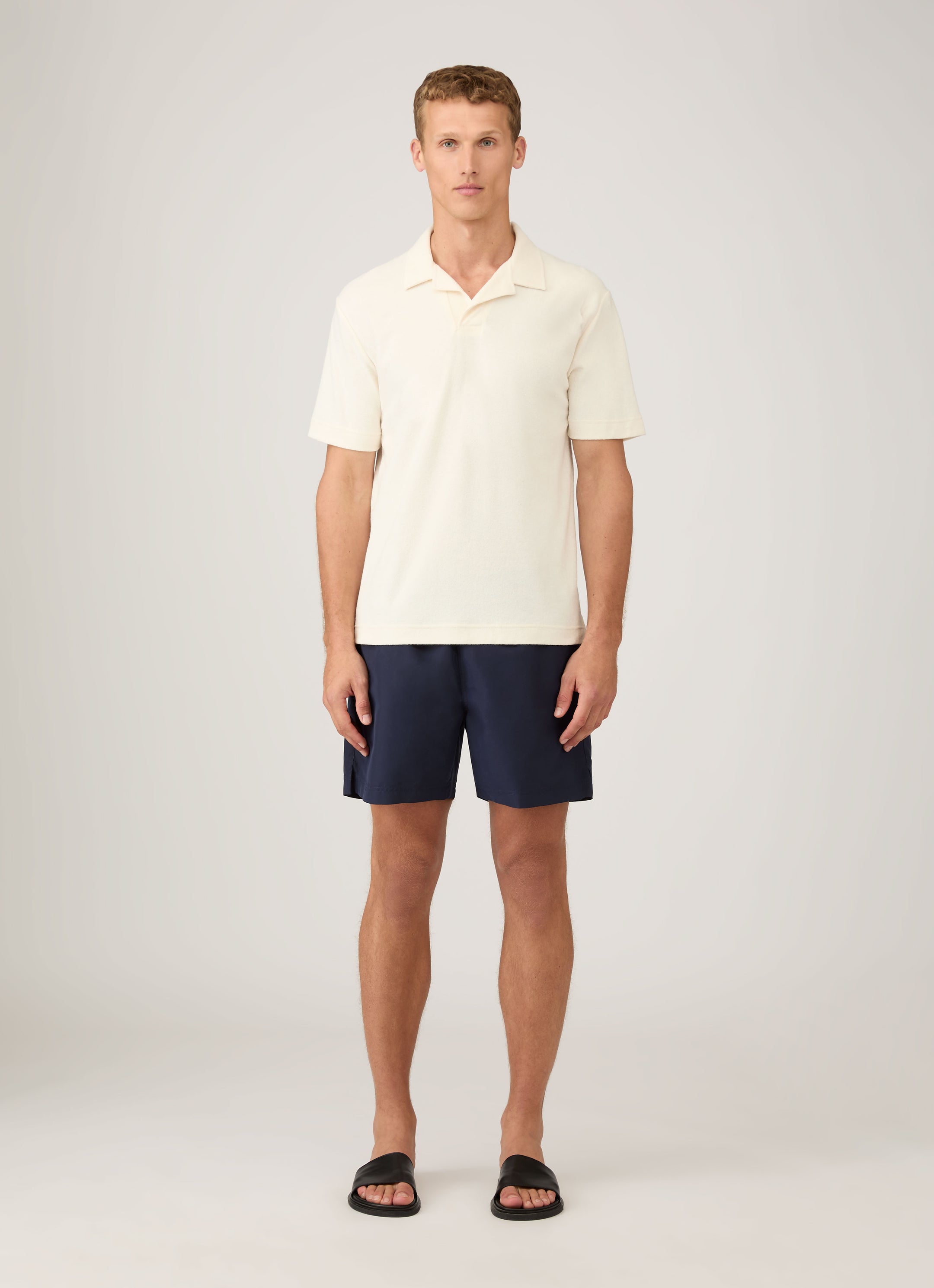 Men's Drawstring Swim Shorts in Navy