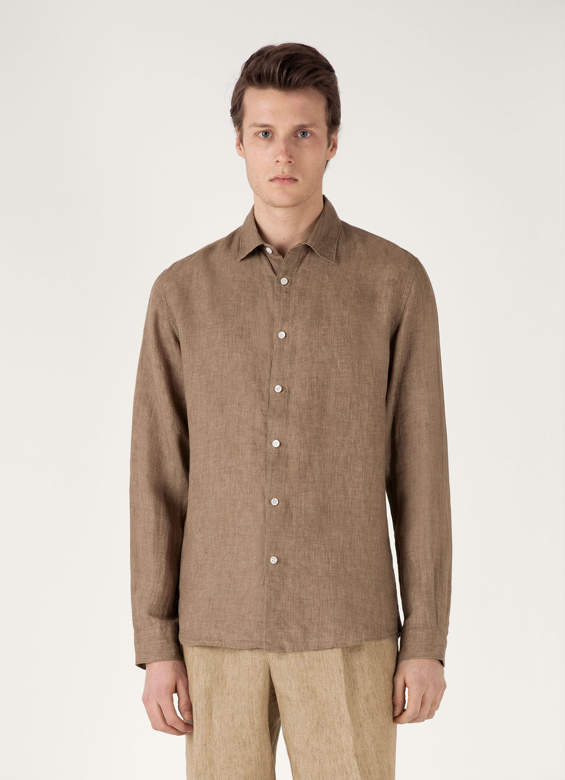 Men's Linen Shirt in Dune