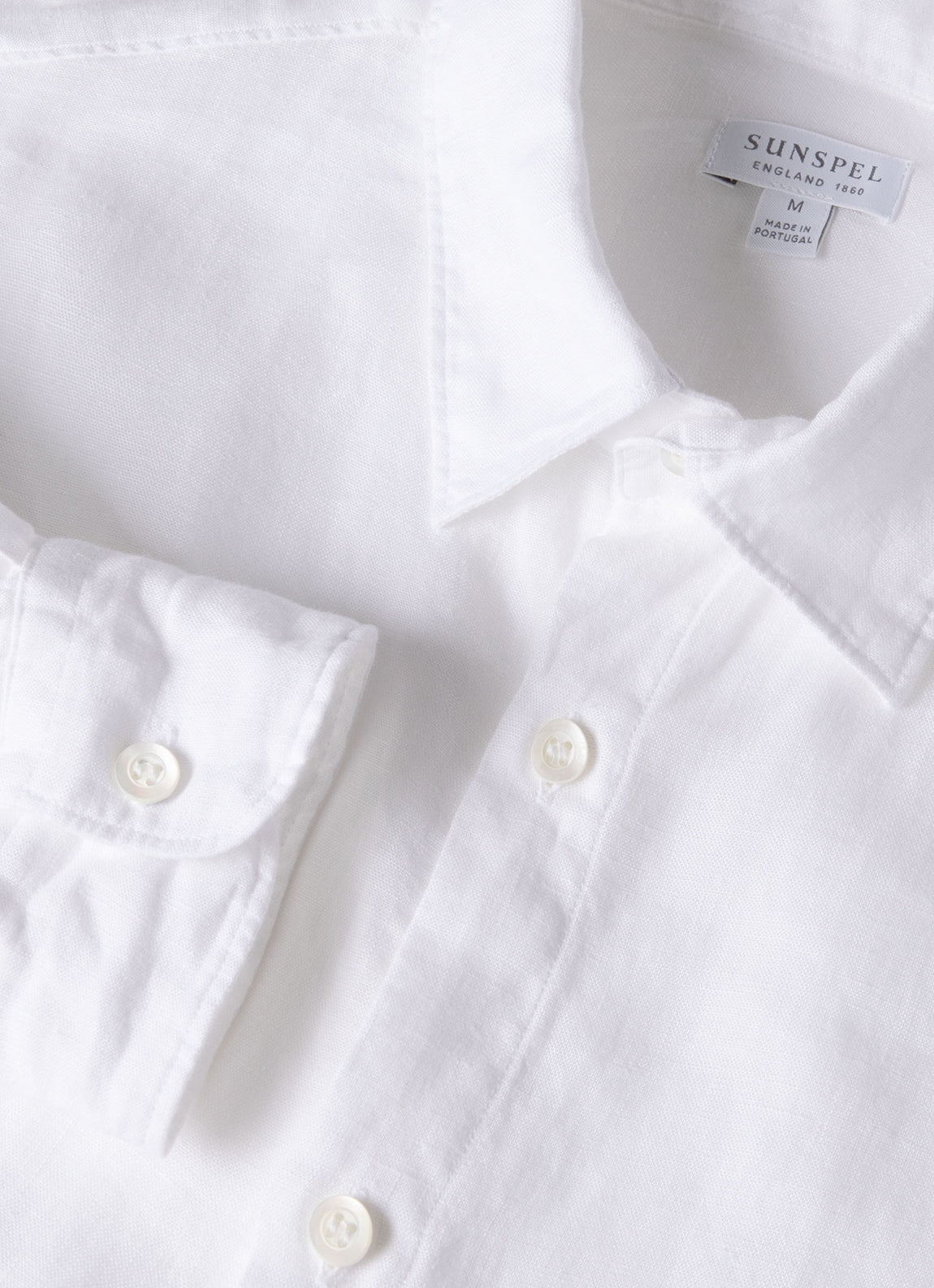 Men's Linen Shirt in White