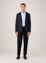 Men's Cotton Stretch Shirt in Light Blue